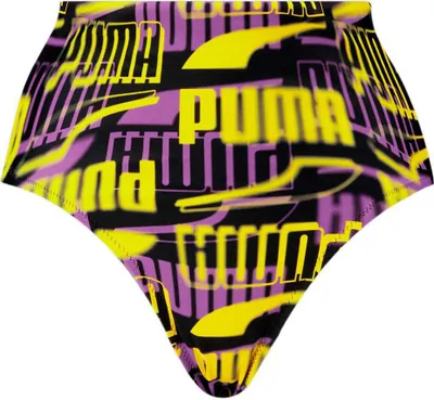 Produktbild von Puma Swim Printed High Waist Bikini-höschen Mehrfarbig S Frau Mehrfarbig S