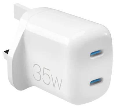 Immagine prodotto di PURO Caricabatterie Da Parete Minipro 35W Due Porte USB-C – Tecnologia GAN UK