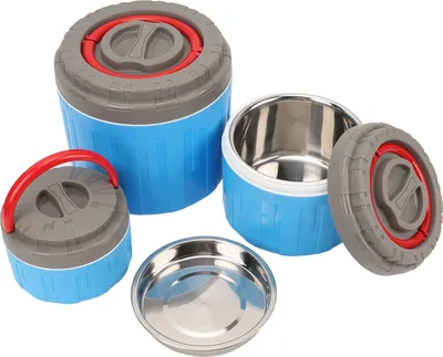 Image de 3Pcs Insulation Lunch Box 304 Stainless Steel Insulated Vacuum Food Container for Rice Soap Dishes (boîte à lunch isolante en acier inoxydable 304 pour le riz et les plats au savon)