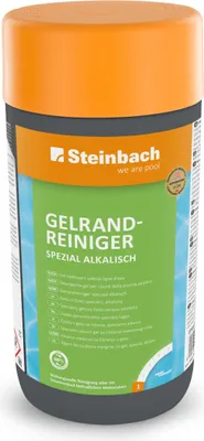 Produktbild von Steinbach | Gelrandreiniger spezial | alkalisch | Fassungsvermögen: 1 Liter | ideal zur Reinigung von Beckenrändern | effizient gegen Verschmutzungen