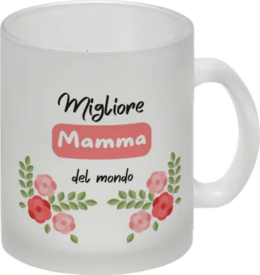 Produktbild von Migliore Mamma del mondo Glas Tasse