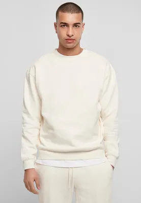 Produktbild von Urban Classics TB014E | Herren Crewneck Sweatshirt - Farbe: whitesand - Größe: S