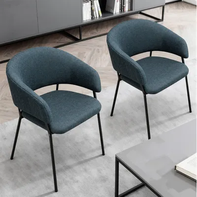 Produktbild von CHITA Polsterstuhl (2 St) 4-Fuß-Stuhl, Esszimmerstuhl, Verstellbare Füße, Chenille