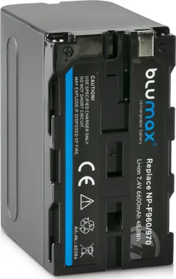 Produktbild von Blumax Akku | für Sony NP-F960 Digitalkamera | Kapazität 6600mAh  |Spannung 7,2Volt | Video- und  Kamerazubehör