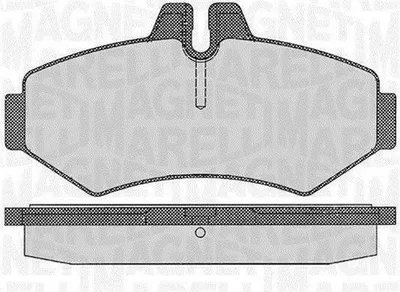 Produktbild von MAGNETI MARELLI Bremsbeläge Satz Hinten Bremsklötze für VW LT 28-46 II Kastenwagen (2DA, 2DD, 2DH) 363916060319
