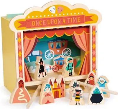 Image de Mini-théâtre en bois Mentari : jouet pour enfants et jeux de rôle créatifs