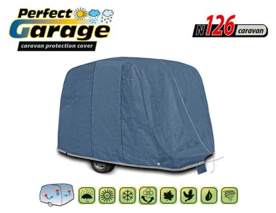 Produktbild von Hochwertige Kegel-Abdeckung für Wohnwagen in Blau, Serie N126