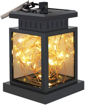 Produktbild von Outdoor Solar Power Lantern Hanging Decor Lamp LED Fairy String Light Waterproof