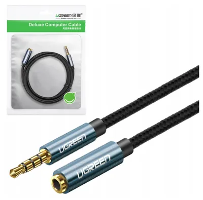 Immagine prodotto di Ugreen Av118 Estensore jack audio Aux 3,5 Mm, 2M (nero)