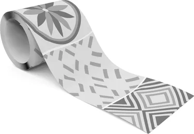 Produktbild von Muralo Selbstklebende Bordüre Tapetenbordüre graues MOSAIK Ornamente Für Esszimmer