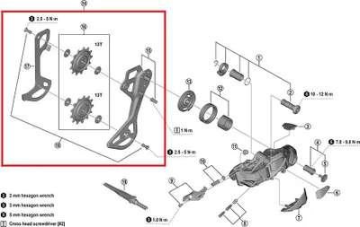 Produktbild von SHIMANO Kettenleitblech-Set für RD-M9250, GS general - 9250,
