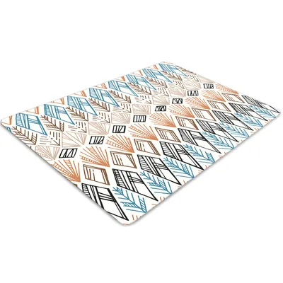 Produktbild von Stuhlunterlage Bürostuhlunterlage 120 cm x 90 cm Bodenmatte Bürostuhlunterlage - Tribal-Muster