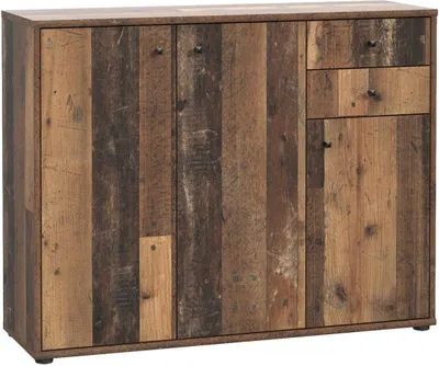 Produktbild von Kommode >Tembi< in Old Wood Vintage - 108,8x85,5x34,8cm (BxHxT)