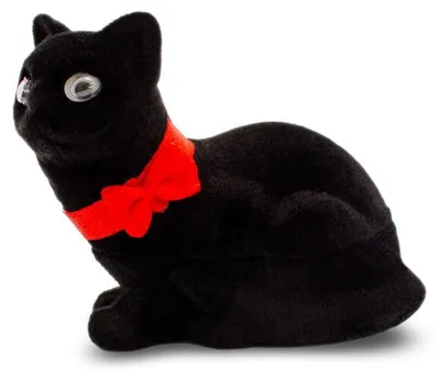 Productafbeelding van Cadeaukist van suède, kattenmotief (KDET8-B)