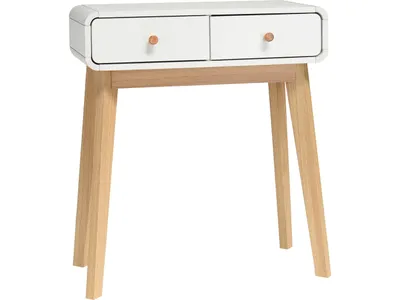 Produktbild von Caitlin - Schreibtisch mit 2 Schubladen in partical Board Weiß