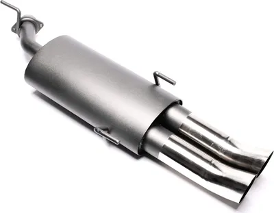 Produktbild von Sportauspuff 2x76mm DTM hoch rund scharf mit ABE für Opel Vectra B CC Carav. J96