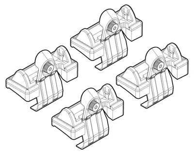 Produktbild von NORDRIVE Dachträgerfuß N21062 Fahrzeugdach für FIAT BRAVO II (198)