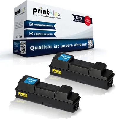 Produktbild von 2x Kompatible Tonerkartuschen für Kyocera FS 4020DN 1T02J20EU0 TK 360 TK-360 TK360 Schwarz Black - Office Print Serie