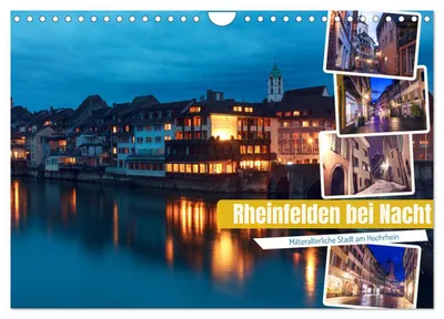 Produktbild von Rheinfelden bei Nacht (Wandkalender 2027 DIN A4 quer), CALVENDO Monatskalender