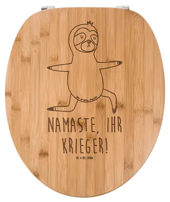 Produktbild von Mr. & Mrs. Panda WC Sitz Faultier Yoga - Transparent - Geschenk, Deckel, Entspannung, Atmung, Toilettendeckel, Klodeckel, Brille, Klobrille, WC-Brille