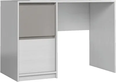 Produktbild von Schreibtisch Alwiru 10, Farbe: Kiefer Weiß / Grau - 75 x 120 x 60 cm (H x B x T)