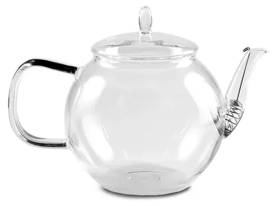 Produktbild von Teekanne aus Glas (1300 ml) - Teekanne mit Siebeinsatz, Glaskanne mit Deckel, Tee Geschenkset