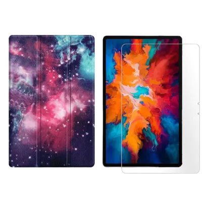 Immagine prodotto di set 2in1 per tablet Lenovo Tab P11 2021 TB-J606F TB-J606X da 11 pollici con smart cover + vetro protettivo con chiusura magnetica auto sleep/wake