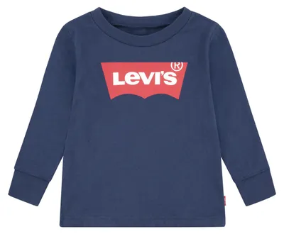 Obrázek produktu pro Tričko s dlouhým rukávem a netradičním střihem, značka Levi's Kids, modré, pro chlapce, velikost 18 měsíců