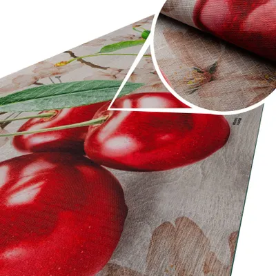 Produktbild von ANRO Küchenläufer SPRINTY Grau 120x52 cm rutschfest Textil