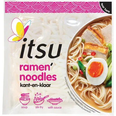 Produktbild von Itsu Ramen Nudeln Kant-en-Klaar 150g – Schnelle, leckere asiatische Instant-Nudeln