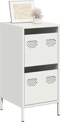 Immagine prodotto di vidaXL Credenza bianca 35x39x73,5 cm Acciaio laminato a freddo