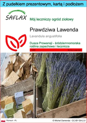 Zdjęcie produktu dla SAFLAX - Zestaw prezentowy - Prawdziwa Lawenda - 150 Nasiona - Z pudełkiem upominkowym, etykietą wysyłkową, kartą podarunkową i podłożem uprawowym - Lavandula angustifolia