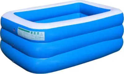 Produktbild von Aufblasbares Schwimmbecken, PVC-Material, rechteckige Form, familienfreundliche Größen, 3M