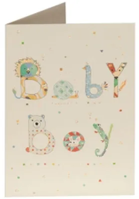 Image de Carte de vœux Goldbuch « Bébé garçon », multicolore, 12 x 17,5 cm