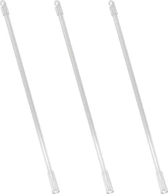 Immagine prodotto di Set di bastoni per tende in acrilico trasparente da 12 pollici con accessori per il sistema di scorrimento.