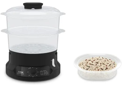 Produktbild von Tefal Minicompact VC139810 2-in-1 Dampfgarer Freistehend - 800 Watt - Schwarz
