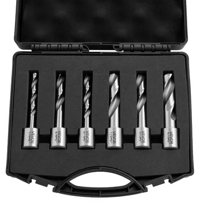 Produktbild von Kernbohrer-Set - 6-teilig - HSS (Schnellstahl) - Für Metall und Aluminium