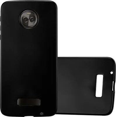Produktbild von Cadorabo Schutzhülle für Motorola MOTO Z Hülle in Schwarz Handyhülle TPU Silikon Etui Cover Case