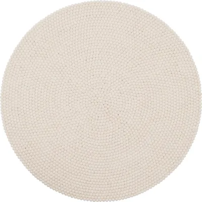 Immagine prodotto di Tappeto in monofeltro rotondo ø 90 cm bianco