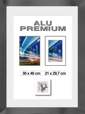 Produktbild von Aluminiumrahmen Quattro schwarz, 50 x 60 cm