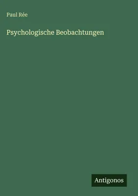 Produktbild von Psychologische Beobachtungen