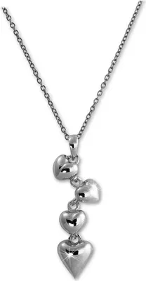 Produktbild von SilberDream Halskette 925 Silber 47cm Damen Schmuck Herzen silber D2SDK50644J