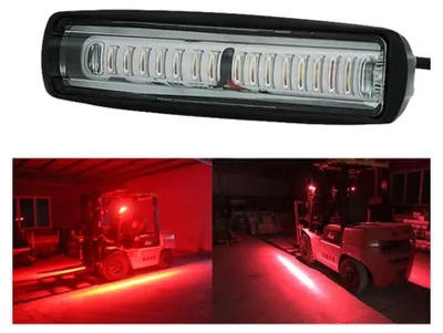 Zdjęcie produktu dla Uniwersalna dioda LED ostrzegawcza, czerwone światło cofania / żarówka halogenowa, 12–80 V, 30 W, do wózków widłowych (elektrycznych)