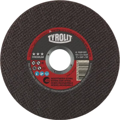 Obrázok produktu pre Rezací kotúč TYROLIT, vysokovýkonná verzia PREMIUM*** EXTRA ÚZKY, priemer kotúča: 125 mm