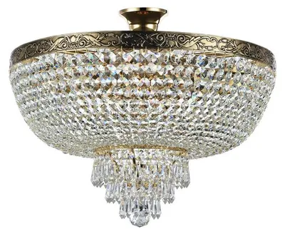 Immagine prodotto di Plafoniera Contemporanea Palace Metallo Oro Antico 6 Luci
