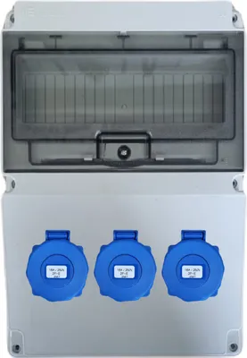 Produktbild von IP66 Stromverteiler Verteilerkasten Sicherungskasten 3x 230V IP67_Ohne _Ohne_Ohne _40203505_Ohne Kabel