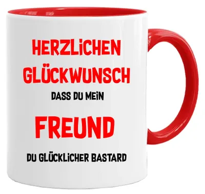 Keramikbecher mit Spruch, 350 ml, lustiges Geschenk in Geschenkbox