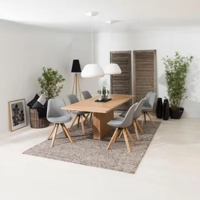 Productafbeelding van Eetkamerstoel Ljusvik Lichtgrijs Corsica - Giga Living- Set van 2
