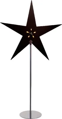 Produktbild von LED Tischlampe Stern Fensterleuchte Weihnachtsstern Acryl schwarz Stehlampe ca. 65 x 35 x 4 cm (HxBxT)