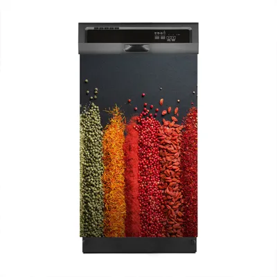 Produktbild von Aufkleber sticker 45x70 cm Dekorative folie Spülmaschine - Gewürze Gemüse